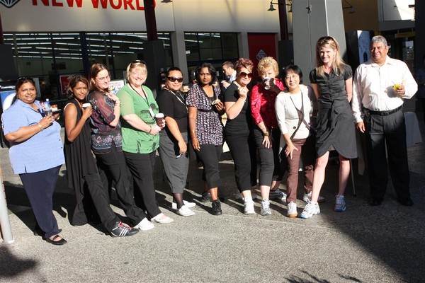 Participants from the Botany Walk2Work day put their best foot forward